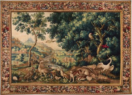 Landscape with Lynx - Beauvais Royal Manufactory - Galerie Hadjer