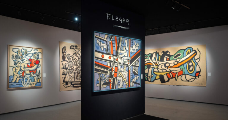 Aubusson tapestry by Fernand Léger from Hadjer Gallery exhibited at Brafa